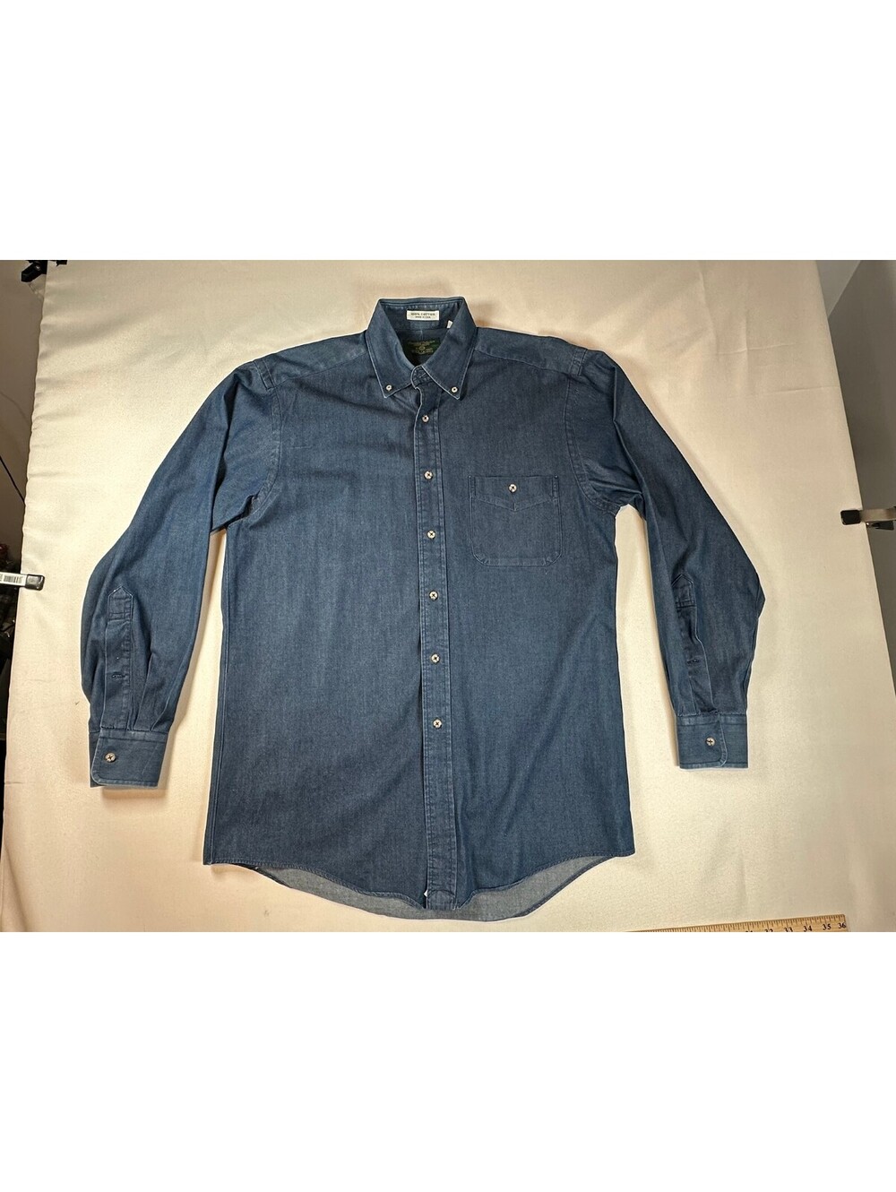 Executive Collection Shirtmakers by Tom James Mens Med Made in USA 100% Cotton